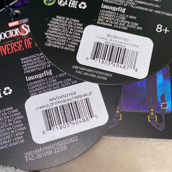 Marvel Dr.Strange Multiverse Madness Loungefly Backpack and Wallet - Picture 9 of 9